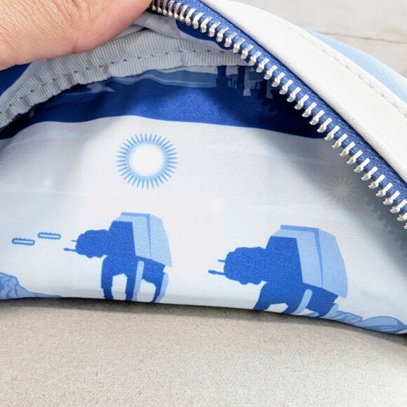 Star Wars Loungefly Mini Backpack Hoth AT-AT Empire Strikes Back Blue - Picture 8 of 8